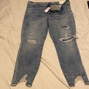 American Eagle Plus Size 18 Low Rise Jegging Crop